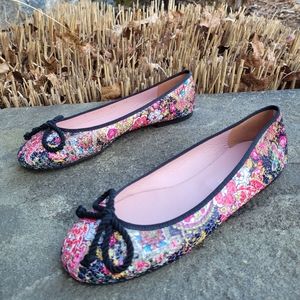 Pretty Ballerinas Rosario paisley  sequin flats